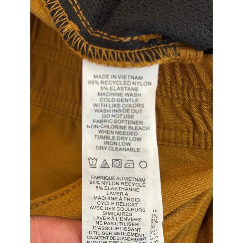 PrAna Halle E-Waist Jogger II Antique Bronze Nylon Stretch Hiking Pants Women 12